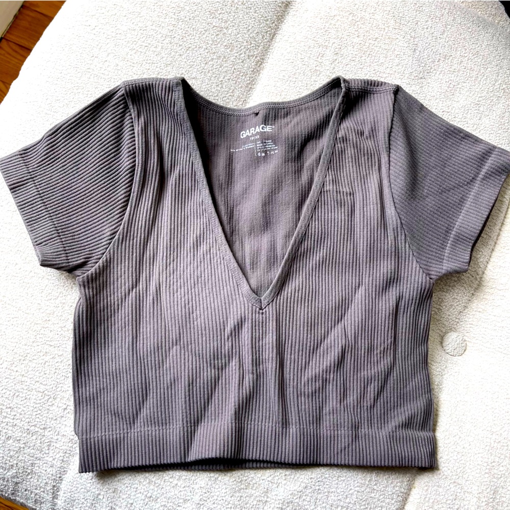 Garage ribbed crop top size XS
